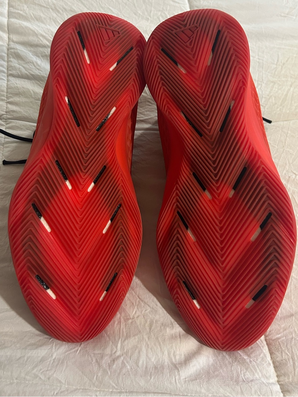 Adidas Anthony Edwards 1 Men's Athletic Shoes Black and Red - Picture 7 of 8